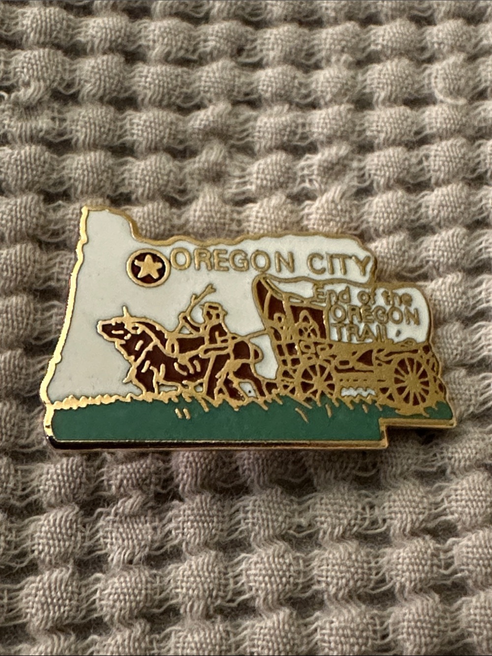 Oregon City - End of the Oregon Trail Pin